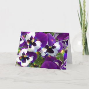 Pansy Greeting Card