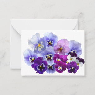 Pansy Isolated Violet Nature Flower Violet Family. Card