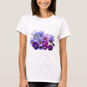 Pansy Isolated Violet Nature Flower Violet Family. T-Shirt