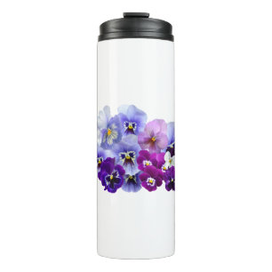 Pansy Isolated Violet Nature Flower Violet Family. Thermal Tumbler