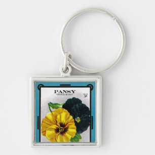 Pansy Key Ring