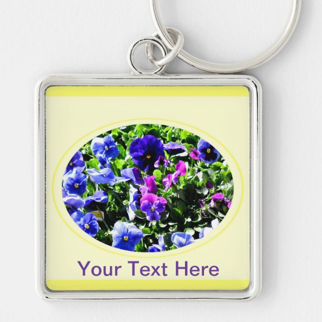 Pansy Key Ring (Front)