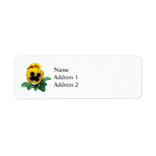 Pansy Love You This Much Return Address Label