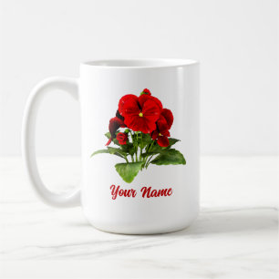 Pansy Lover Floral Personalised Custom Coffee Mug