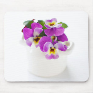 pansy mouse pad