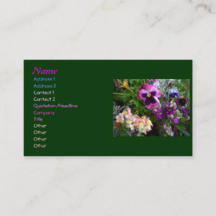 Pansy n' friends Business cards