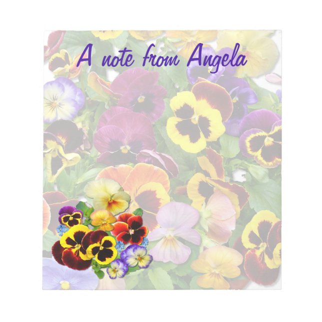 Pansy Notepad (Front)