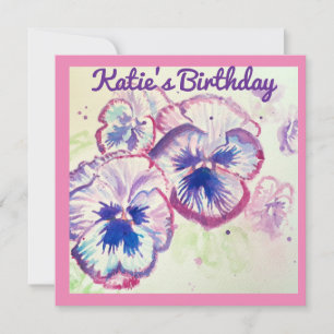 Pansy Pansies Purple Flower Floral Pink