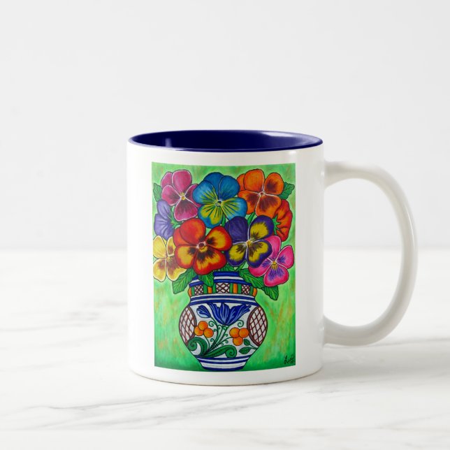 Pansy Parade Coffee Mug (Right)