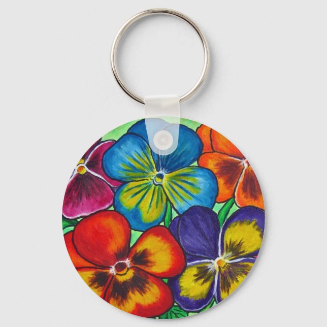 Pansy Parade Key Chain (Front)