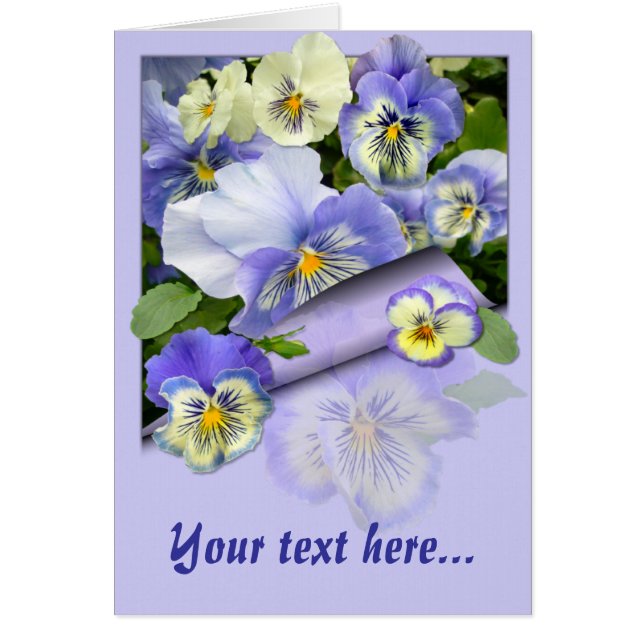 PANSY PASTEL ~  Card (Front)
