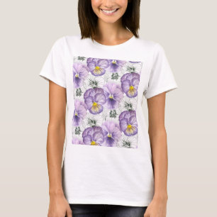 Pansy pattern T-Shirt