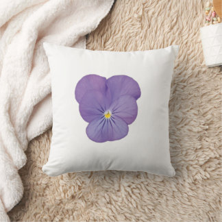Pansy Petal Charm Throw Pillow