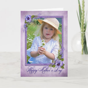 Pansy Photo Card for Mother's Day