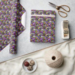 Pansy Photo Collage: Kaleidoscope of Floral Beauty Wrapping Paper