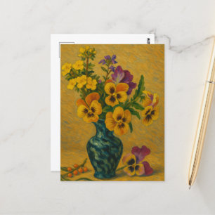 Pansy Postcard