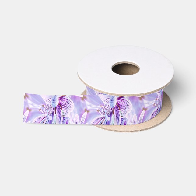 Pansy Print Satin Ribbon (Spool)