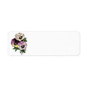 Pansy Return Address Label