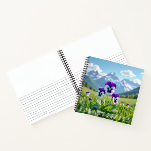 Pansy Symbolism Notebook
