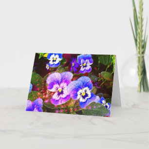 Pansy Thank You Card