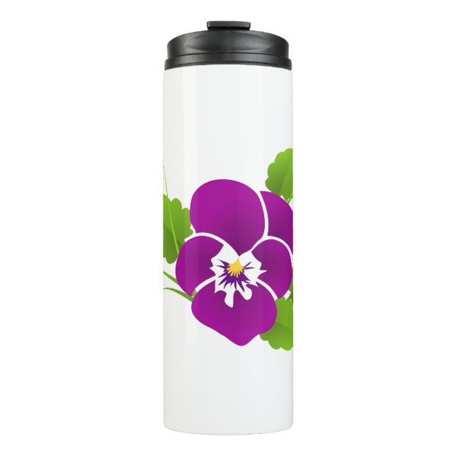 Pansy Thermal Tumbler (Front)