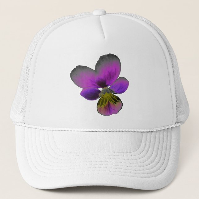 Pansy Wild Dark Purple Hat (Front)