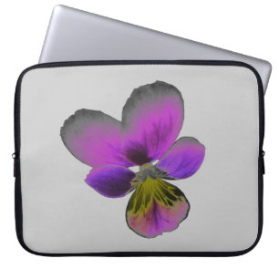 Pansy Wild Dark Purple Laptop Bag