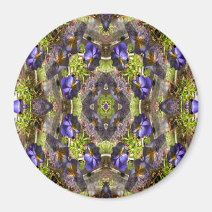 Pansy's on a platter... magnet