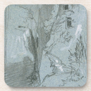 Pantalica, from 'Views of Sicily (chalk & gouache Coaster