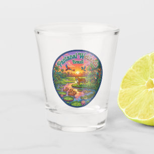 Pantanal Wetlands Brazil Shot Glass