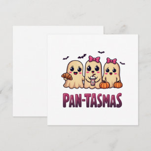 Pantasmas Funny Ghost Groovy Retro Halloween Invitation