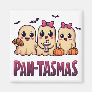 Pantasmas Funny Ghost Groovy Retro Halloween Magnet