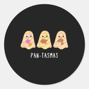 Pantasmas Ghost Funny Spooky Conchas Mexican Ghost Classic Round Sticker
