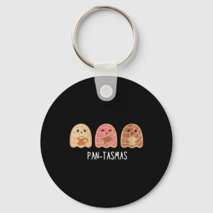 Pantasmas Ghost Funny Spooky Conchas Mexican Ghost Key Ring