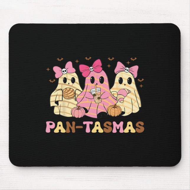 Pantasmas Ghost Funny Spooky Conchas Mexican Ghost Mouse Pad (Front)