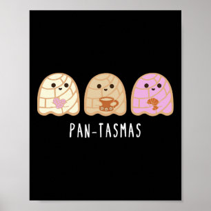 Pantasmas Ghost Funny Spooky Conchas Mexican Ghost Poster