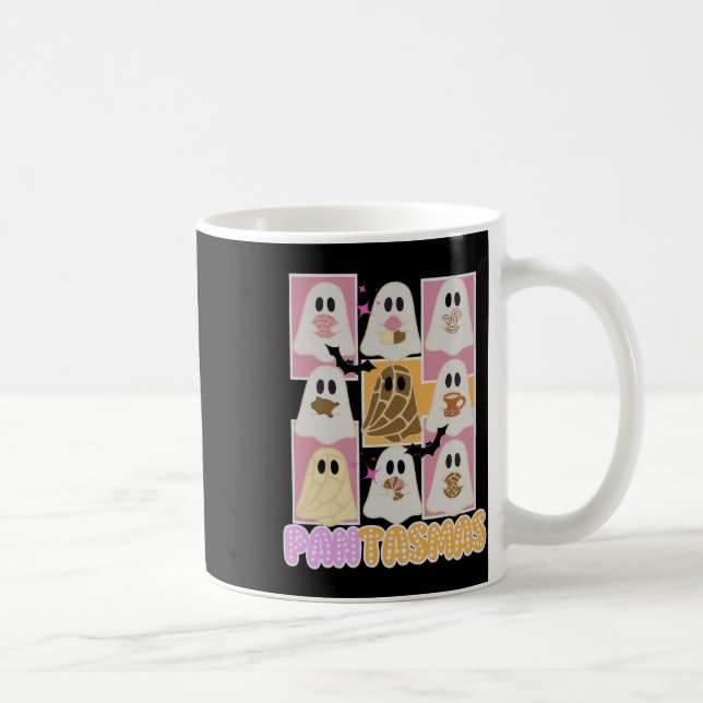 Pantasmas Pan Dulce Ghost Spanish Mexican Hallowee Coffee Mug (Right)