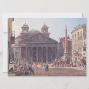 Pantheon and Piazza della Rotonda in Rome, Italy Card