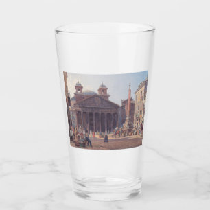 Pantheon and Piazza della Rotonda in Rome, Italy Glass