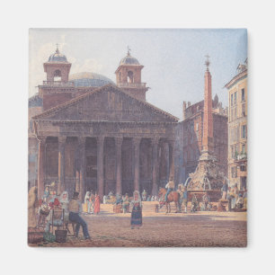 Pantheon and Piazza della Rotonda in Rome, Italy Magnet