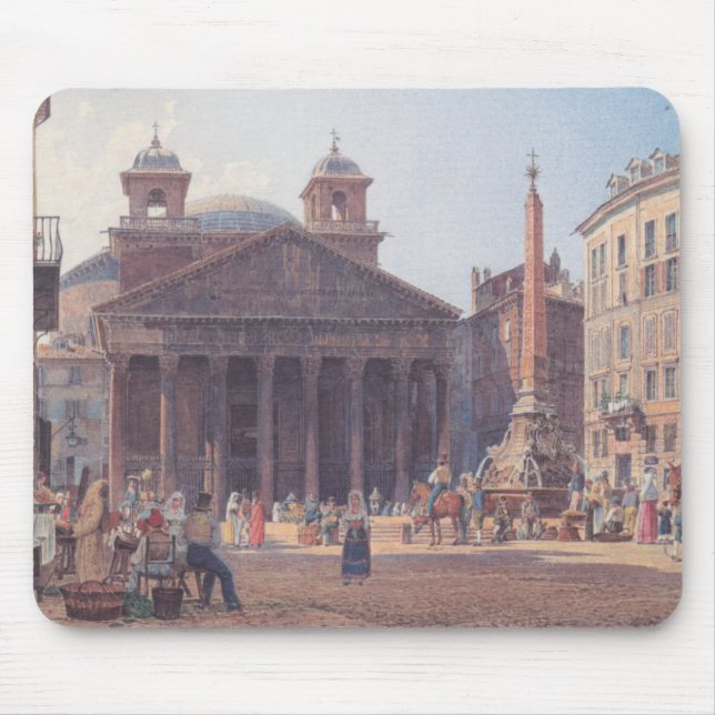 Pantheon and Piazza della Rotonda in Rome, Italy Mouse Pad (Front)