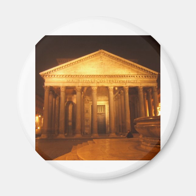 Pantheon at night magnet (Front)