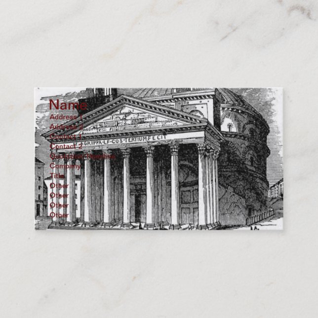 Pantheon Business Card (Front)