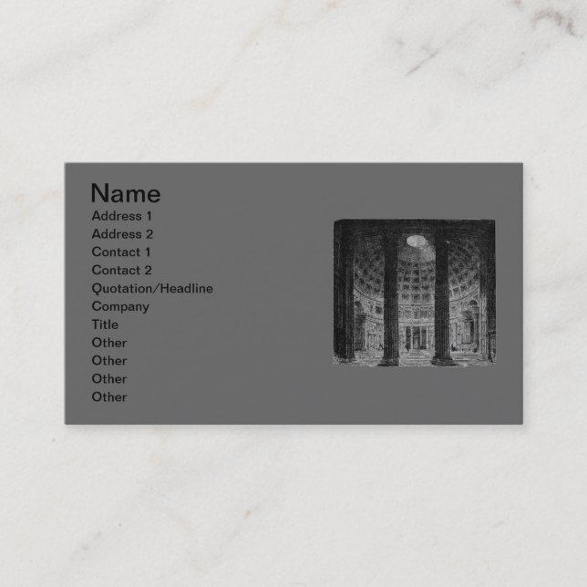 Pantheon Business Card (Front)