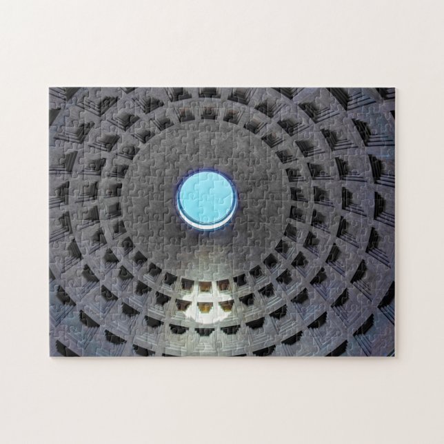 Pantheon dome indoors - Rome, Italy Jigsaw Puzzle (Horizontal)