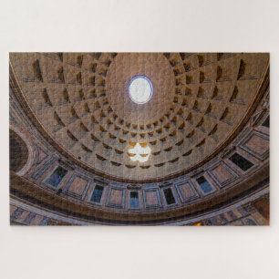 Pantheon interior ceiling with hole, Rome, Italy Jigsaw Puzzle