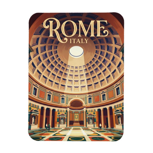 Pantheon Italy Magnet (Vertical)