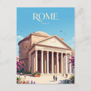 Pantheon Italy Postcard