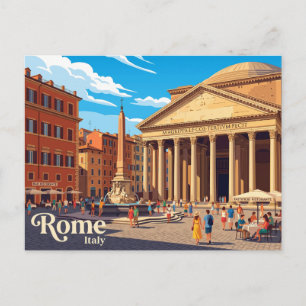 Pantheon Italy Postcard