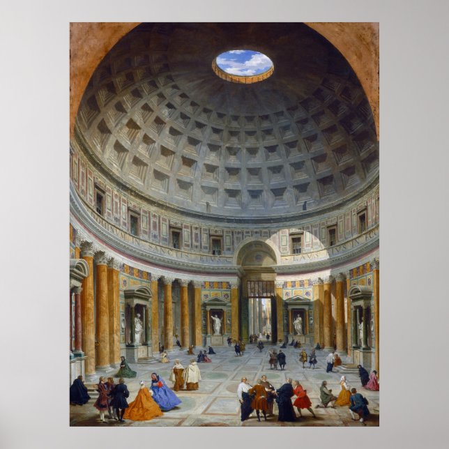 Pantheon, Rome - Giovanni Panini Fine Art Poster (Front)